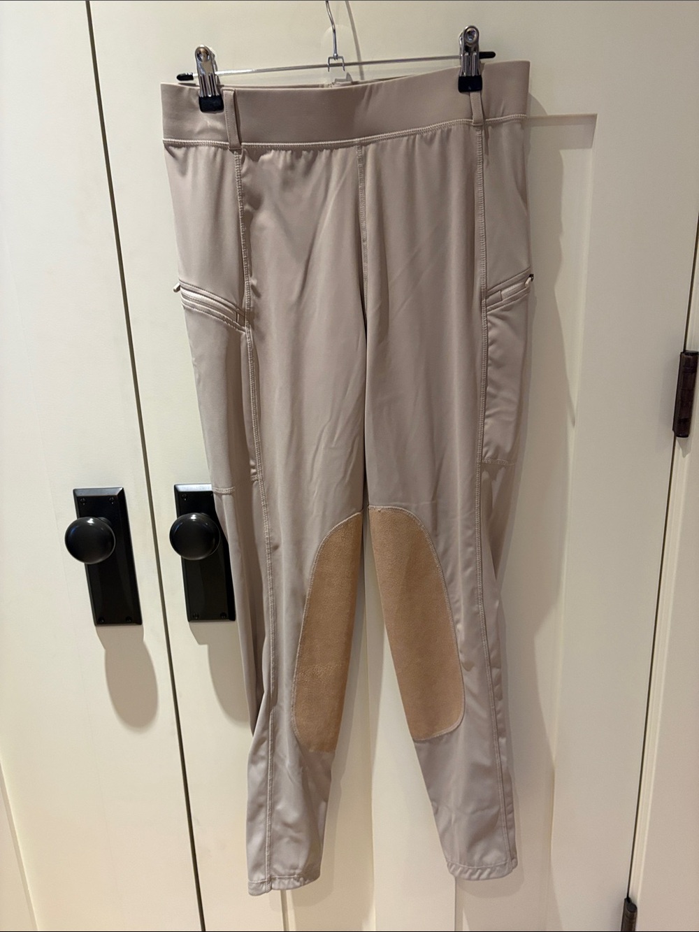Willit Ladies Cream Riding Breeches with Knee Patches